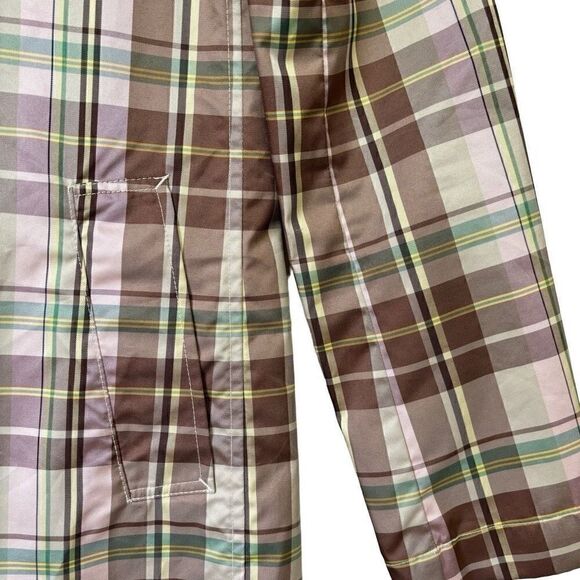 Gap plaid long trench water resistant raincoat - Picture 11 of 12